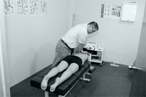 Picture from inside a treatment room at Optimum Chiropractic & Physiotherapy Clinic, KL