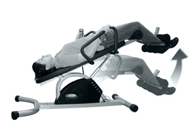 Motorized inversion therapy unit